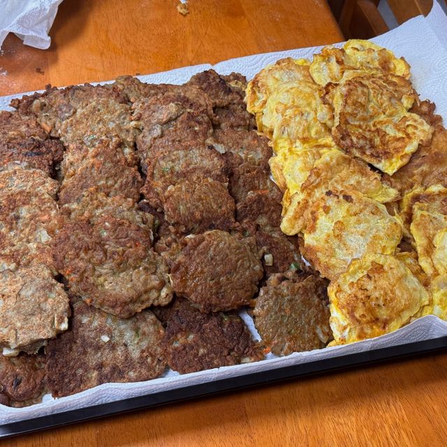 설 맞이 전 부치기
