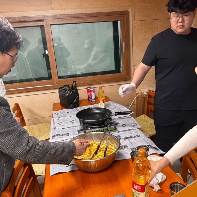 설 맞이 전 부치기